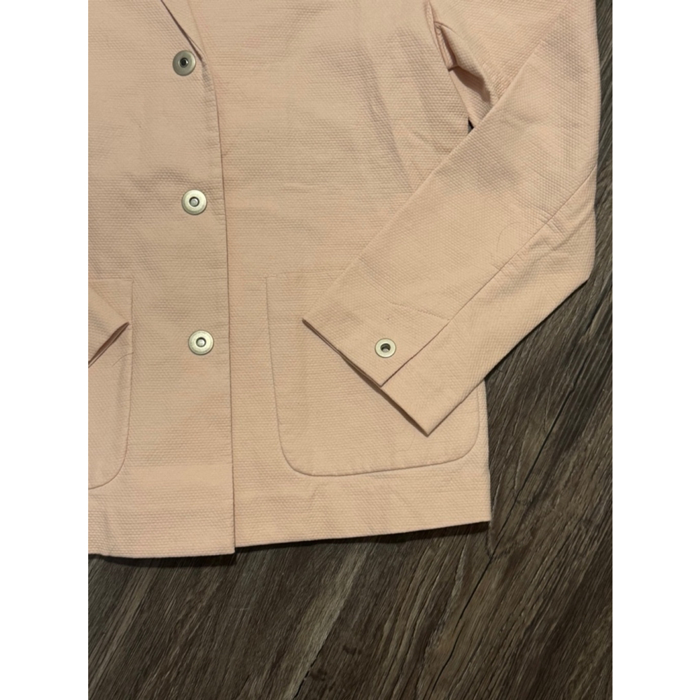Eileen Fisher Women’s Blush Pink Snap Button Casual Blazer Size Small - Picture 3 of 8